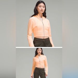 NEW* Lululemon Scuba Full Zip Cropped hoodie in Melon Summer SIZE 2 Has pull tag
